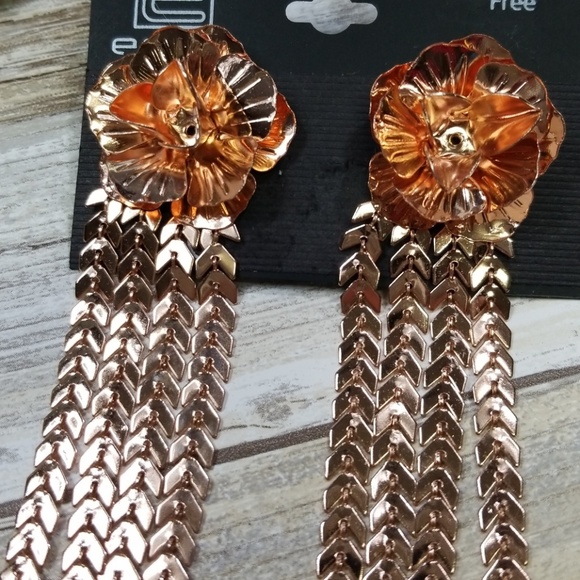 NWT Copper Post Dangle Earrings - Picture 4 of 5